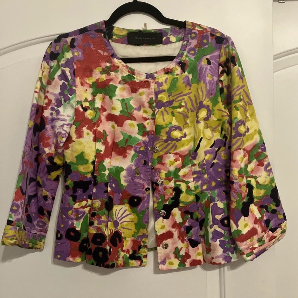 Watercolor Florals Blazer